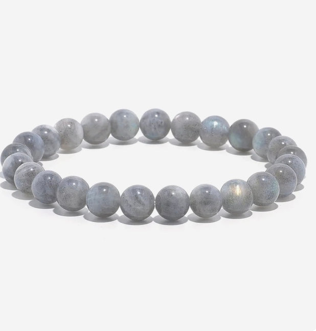  Labradorite 8 mm Natural Gemstone Stretch Bracelet image 0