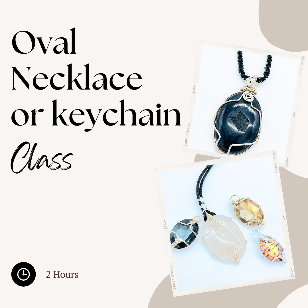 Oval Necklace or Keychain Class image 1